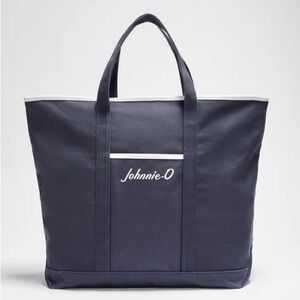 Johnnie-O‎ Signature Navy Zip Tote Bag